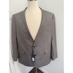 Johnny Bigg Men's Rossi Textured Stretch Blazer Size 48 NWT Mocha